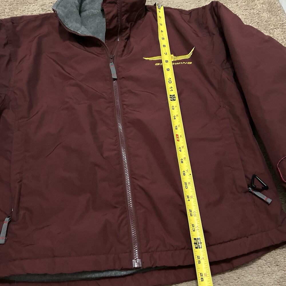 '06 HONDA GOLDWING SINCE 1975 Medium NYLON MOTORCYCLE JACKET EMBROIDERED FLEECE - Picture 5 of 9